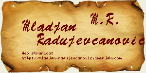 Mlađan Radujevčanović vizit kartica